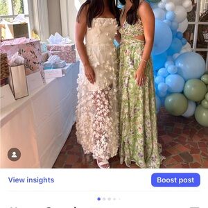 White Floral Lace Dress